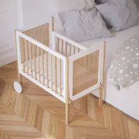 Berceau Cododo cèdre et rotin Océania - Blanc