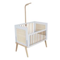 Berceau Cododo cèdre et rotin Marélia - Lune