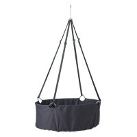 Berceau suspendu Leander avec matelas et sangles - Gris anthracite