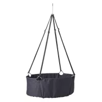 Berceau suspendu Leander avec matelas et sangles - Gris anthracite
