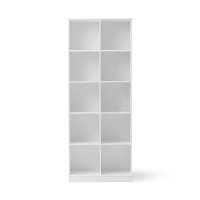Bibliothèque Wood 2x5 verticale avec socle