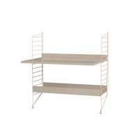 Bureau mural évolutif 80 x 85 cm - Beige