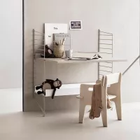 Bureau mural évolutif 80 x 85 cm - Beige