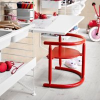 Bureau mural évolutif 80 x 85 cm - Blanc