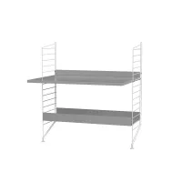 Bureau mural évolutif 80 x 85 cm - Gris