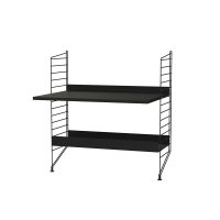 Bureau mural évolutif 80 x 85 cm - Noir