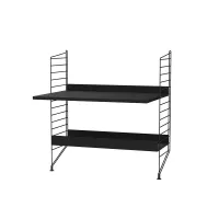 Bureau mural évolutif 80 x 85 cm - Noir