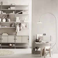 Bureau mural évolutif - Beige