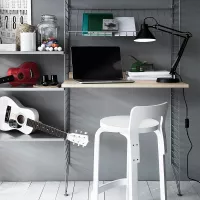 Bureau mural évolutif - Gris