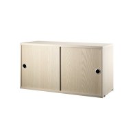 Caisson 2 portes coulissantes 78 cm - Frêne