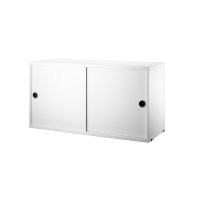 Caisson 2 portes coulissantes 78 cm - Blanc