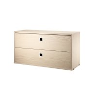 Caisson 2 tiroirs 78 x 30 cm - Frêne
