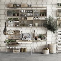 Caisson 2 portes vitrées coulissantes - Frêne