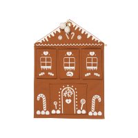 Calendrier de l'Avent mural Maison de Pain d'Epices