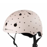Casque enfant pour vélo Bonton - Rose pâle