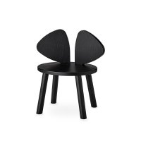Chaise enfant Mouse 2-5 ans - Noir