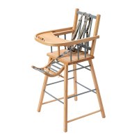 Chaise Haute André - Bleu gris