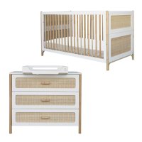 Chambre Bébé Complète évolutive Océania Duo - Blanc