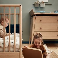 Chambre Bébé Complète Linea Duo Commode à langer - Chêne
