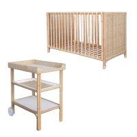Chambre Bébé Complète Nemo Duo Table à langer en rotin
