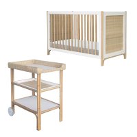 Chambre Bébé Complète Océania Duo Table à langer - Blanc