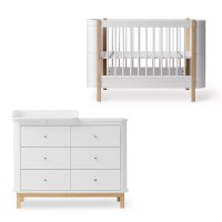 Chambre Bébé Complète Mini+ Wood - Petit plan à langer