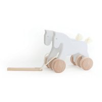 Chevaux à tirer - Blanc