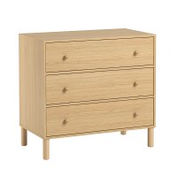 Commode 3 tiroirs à langer Tela - Chêne