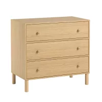 Commode 3 tiroirs à langer Tela - Chêne