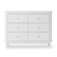 Commode 6 tiroirs Wood - Blanc