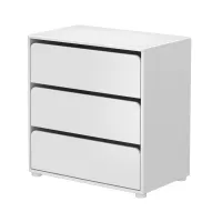 Commode 3 tiroirs - Blanc
