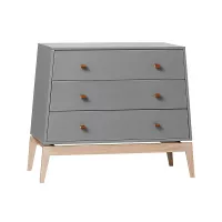 Commode 3 Tiroirs Luna - Gris