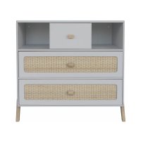 Commode cèdre et rotin Marélia - Lune