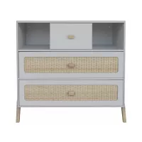 Commode cèdre et rotin Marélia - Lune