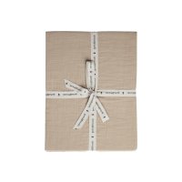 Drap housse double mousseline - Olive