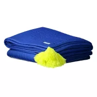 Edredon pompons - Indigo