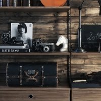 Pack 3 étagères 78 cm - Noyer