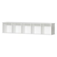 Étagère murale Wood horizontale 5 x 1 - Blanc