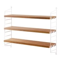 Etagère String Pocket - Chêne / Blanc