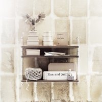 Etagère String Pocket - Chêne / Blanc