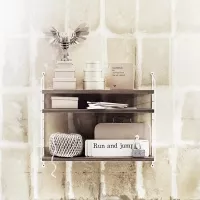 Etagère String Pocket - Chêne / Blanc