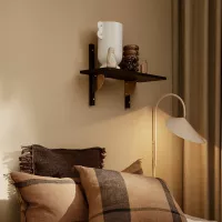 Etagère Sector Simple S/W - Noir/Laiton