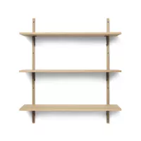 Etagère Sector Triple T/W - Chêne/Noir