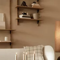 Etagère Sector Triple T/N - Chêne/Noir