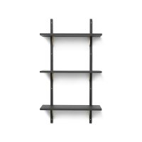 Etagère Sector Triple T/N - Noir/Laiton
