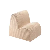 Fauteuil Cloud en velours côtelé - Beige