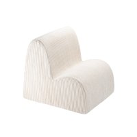 Fauteuil Cloud en velours côtelé - Ecru