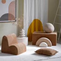 Fauteuil Cloud en velours côtelé - Toffee