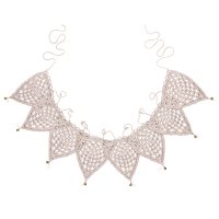 Guirlande Fanions en Crochet - Rose poudré