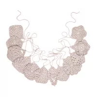 Guirlande en Crochet - Rose poudré